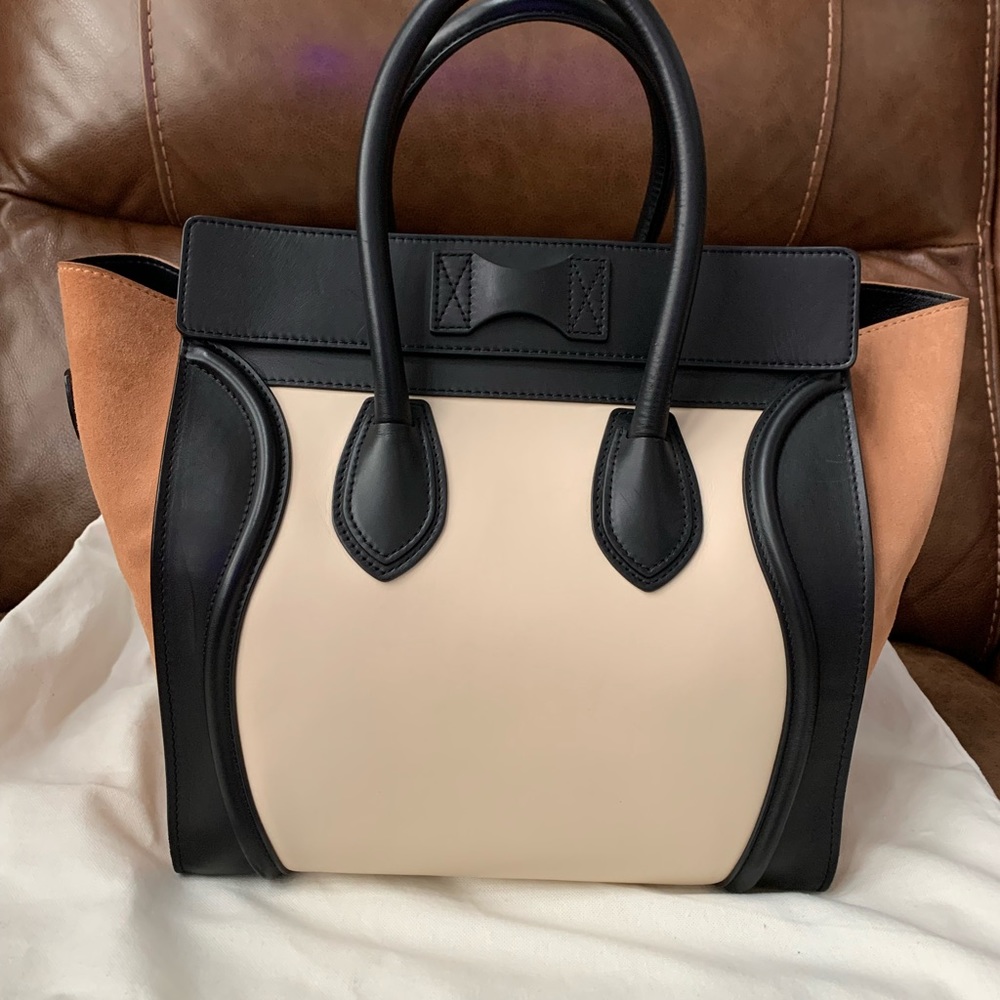 CELINE tri tone mini luggage - Picture 10 of 12